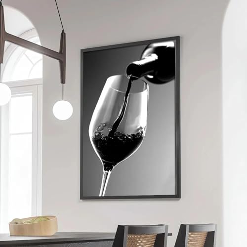 Peinture murale cuisine design chic impression monochrome pour intérieur moderne