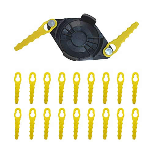 Aepiraza ACFHRL2 Trimmer Blade Head with 20 Quick-Loading Blades, 2-in-1 Pivoting Fixed Line and Bladed Head Compatible with Ryobi 18V 24V 40V RY40210 RY40210A String Trimmers