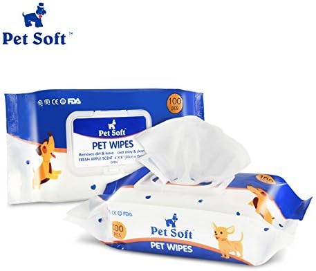 Pet Soft Wipes for Dogs & Cats,100counts