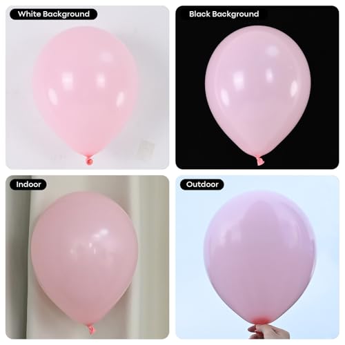 Image of Light Pink Balloons 5inch Small Baby Pale Pink Balloon 60pcs Mini Round Pastel Latex Balloon for Arch Garland Retro Boho Girls Birthday Party Decoration Wedding Baby Bridal Shower Bachelorette