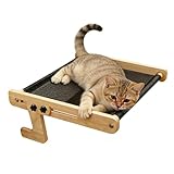 Cat Window Bed - Floating Hammock Indoor Pet Furniture - Cat Hammock Bed | for Farmhouse Apartment Living Room Bedroom Balcony Study Bedside Cabinet Windowsill