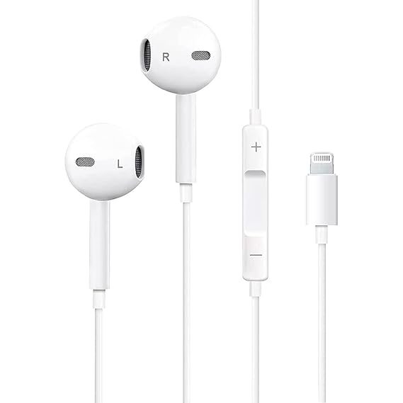 Skycable Apple Headphones Wired Earbuds With Lightning Connector Apple