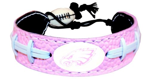 Philadelphia Eagles Pink NFL Football Bracelet