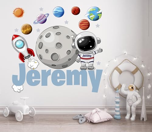 Vinilo Decorativo Personalizado Astronauta para Niños