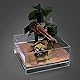 LANDEN Glas-Luft-Aquarium-Tank, Multi-SceneLandschafts-Aquarium, randlos, eisenarmer, Flacher Tank, B 27 x T 27 x H 12 cm, 5 mm Dicke