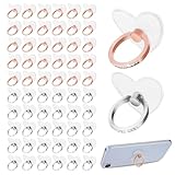 📱【Ce que vous obtenez】Vous recevrez 2 supports de bague de téléphone, y compris les couleurs argent et or rose, faciles à combiner avec une variété de téléphones portables, bague de montage en métal solide et lisse, étincelante, suffisante pour une utilisation quotidienne et le remplacement. Le support de téléphone portable pour la main est idéal pour offrir à votre famille, vos amis et vos collègues.
