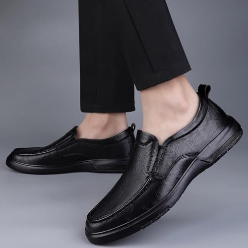 Mens Oxfords Shoes Leather Shoes Slip-ons Business Office Wedding Business Casual Men's Dress Shoes2