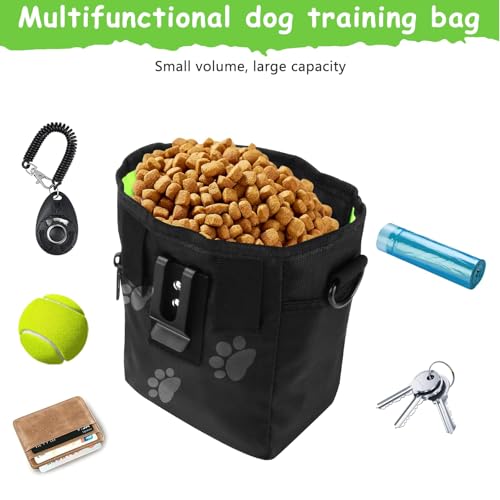 kissleaf Leckerlitasche für Hunde Futterbeutel Hundetraining für Doggy Puppy Walking/Training/Leine/Laufen, Große Kapazität Sturdy Tear-Resistant Easy to Clean