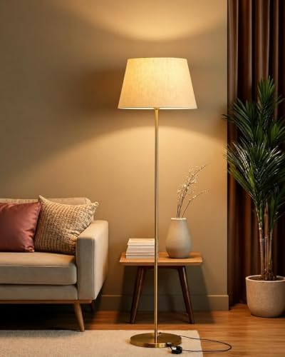 Furniture Golden Floor Lamp Standing Modern Lamp Shade for Living...