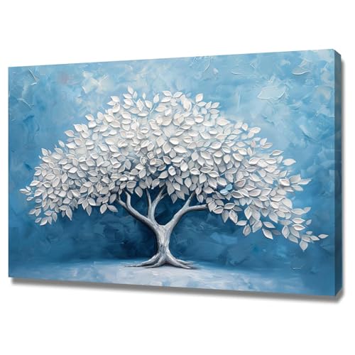 Décoration murale moderne Arbre de Vie 60x80cm encadrée pour chambre