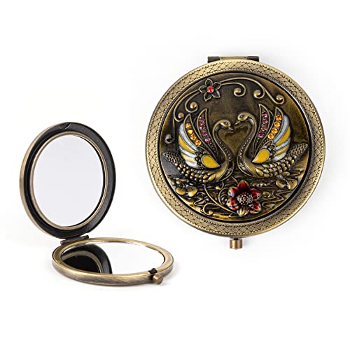 Framendino Vintage Metal Foldable Dual Sided Mirror #TOP22