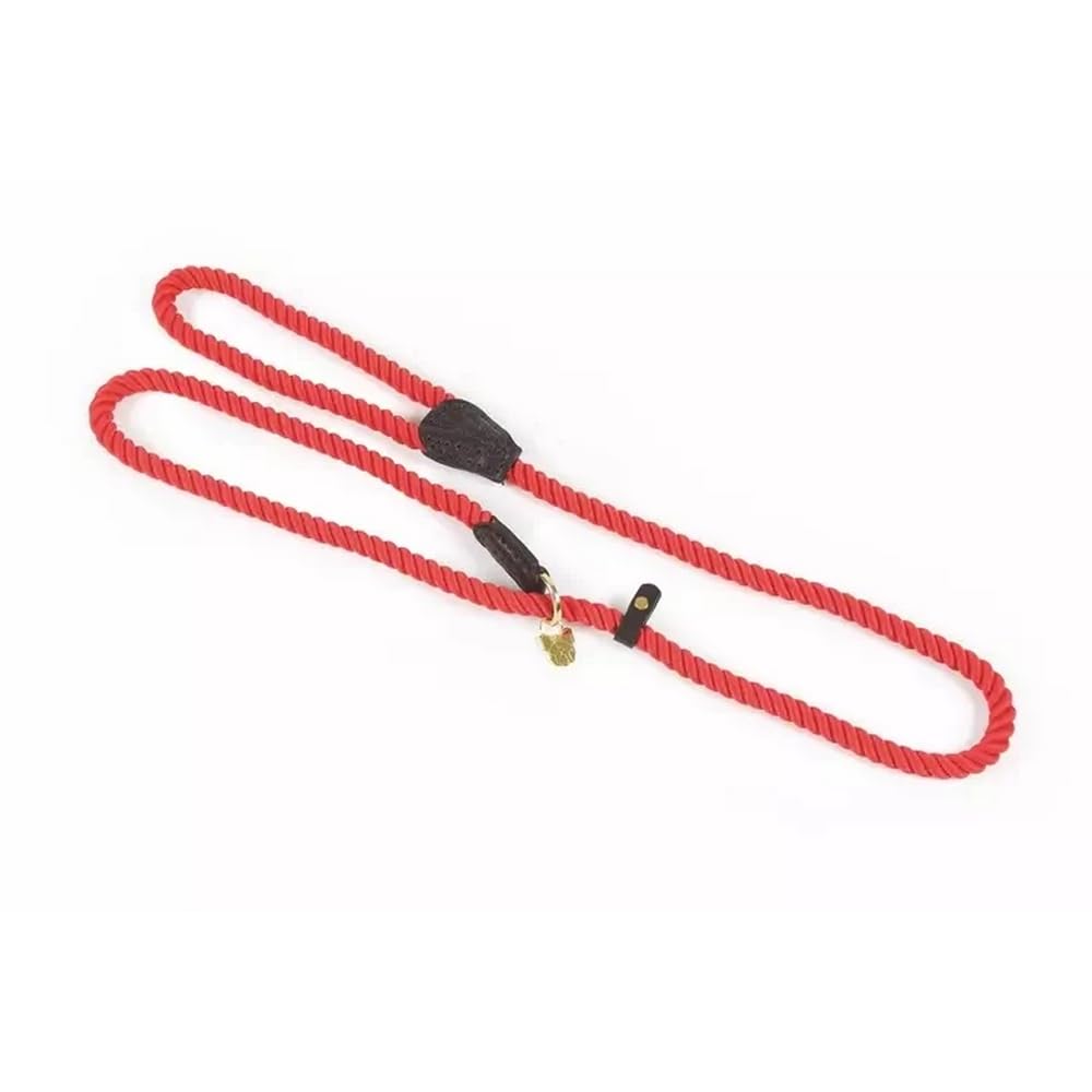 Shires Digby and Fox Rope Slip Dog Lead: Red
