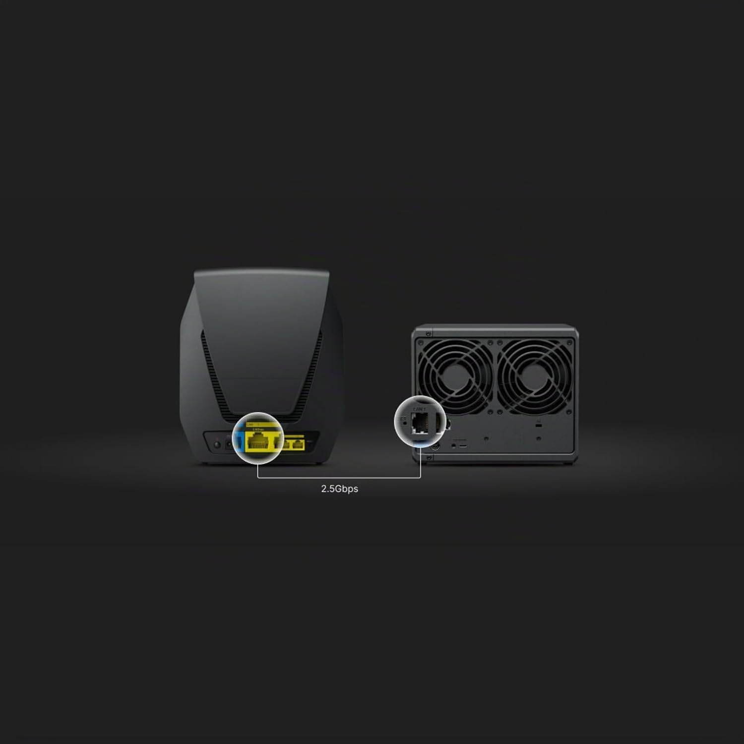 Synology DS725+ 2 sloti 32GB RAM, AMD Ryzen R1600, preconfigurato con 16TB (2 x 8TB HDD), cache da 1TB (2 x 512GB NVMe) + SSD esterno 512GB