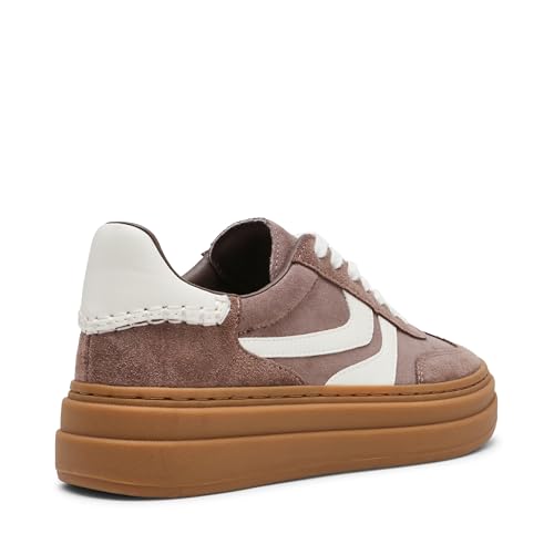 Steve Madden Women's Dodge Sneaker, Taupe Multi, 7.5
