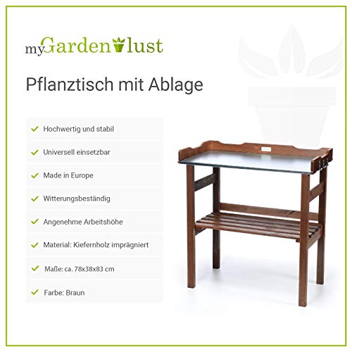 Pflanztisch von myGardenlust für Garten, Balkon und Terrasse