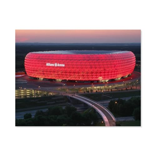 Allianz Arena, München，Puzzle 1000 Teile für Erwachsene, Klassische...