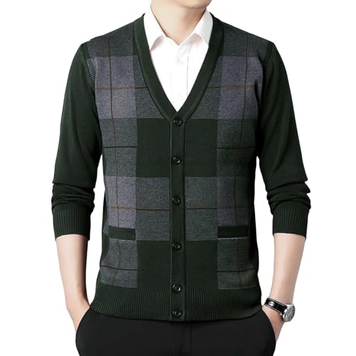 Cardigan en laine manches longues homme pour les balades d'automne