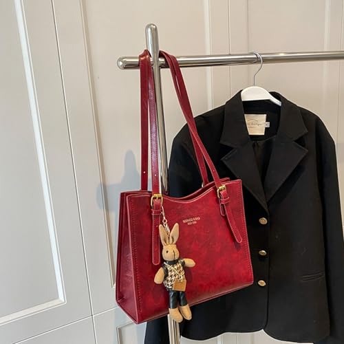 Tote Bag For Women Pu Leather Top Handle Handbags Ladies Large Waterproof Shoulder Bag for Work Travel Shopping4