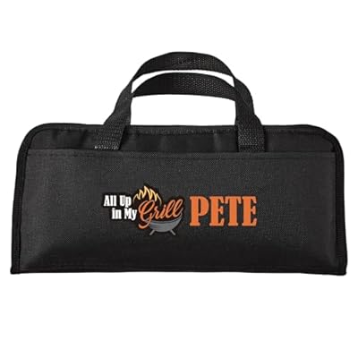 Let's Make Memories Personalized Grill Tool Set - 5 Pieces - Up in My Grill - for Grill Masters - for Him - for Dad - for Father's Day - Grill Accessories - BBQ Tools - Customize with Name