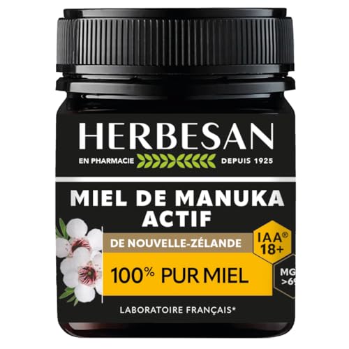 Miel de manuka pur de Nouvelle-Zélande Herbesan IAA18+ le nectar d'exception