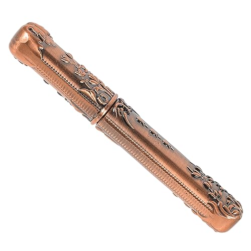 Holibanna Needle Tube Holder Vintage Thick Needle Container for Safe Storage Portable Threading Needle Case with Screw Opening Design for Organizing Knitting Needles