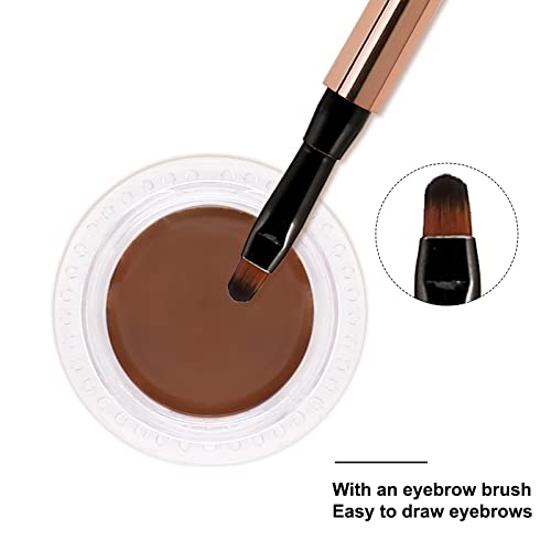 Boobeen Eyebrow Pomade Makeup, Brow Color Definer, Waterproof Eyebrow Cream Enhancer With Brush, Brow Gel Long Lasting #TOP3