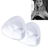 Silicone Breast Inserts - Waterproof Enhancers Bra Inserts A to C Cup for Swimsuits & Bikini (Transparent)