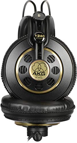 Akg K240 Studio Professional Semi-Open Over-Ear Stereo Headphones Bundle With Hard Shell Headphone Case (2 Items) #TOP5