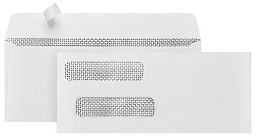 Blue Summit Supplies #8 double window security envelopes with self seal