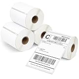 L LIKED 880 PCS 4"x 6" Direct Thermal Labels White Perforated Shipping Label, 220 Labels/Roll,Strong Adhesive, Compatible with DYMO 4XL 1744907,Zebra, Rollo, Jadens, Nelko,4 Rolls