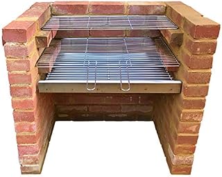SunshineBBQs Stainless Steel DIY Brick Built in BBQ Kit for Charcoal - 67cm x 40cm Grill
