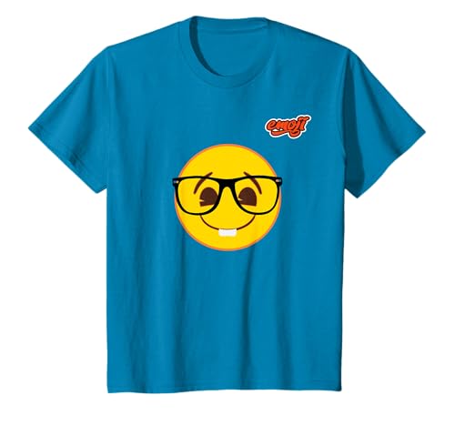 nerd lunettesvisage Plat T-Shirt