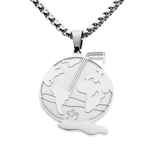 Collier Hip Hop Rappeur Terre Wd parfait pour affirmer son style en concert de rap