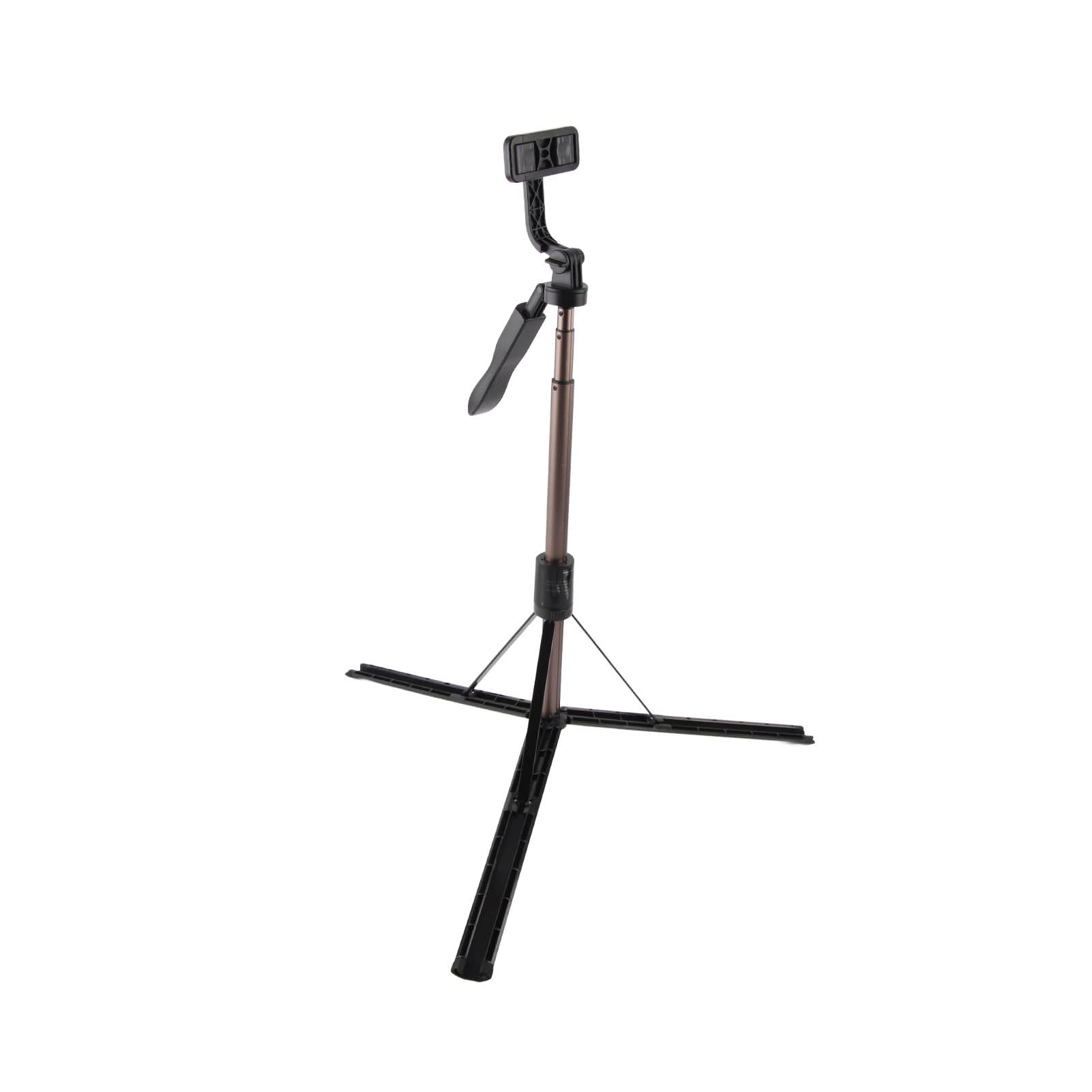 Treppiede per Selfie Estensibile, Treppiede per Telefono da 149 Cm, Asta in Lega di Alluminio Anti-vibrazione con Telecomando per i Viaggi