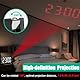 Projektionswecker, Projektion Digitaler Wecker, LED-Display, 3-stufiger Dimmer Digital Alarm Clock mit 180° drehbarer Projektion und Schlummerfunktion für Schlafzimmer, Decke, Wand, Haus, Senioren
