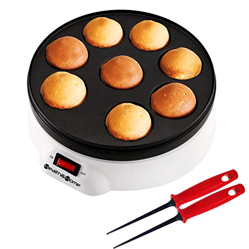Health and Home Electric Japanese Takoyaki Octopus Pan 8- Balls,Cake Pops Maker With Nonstick Coating,dessert,Maker Danish Aebleskiver and Ebelskiver Maker