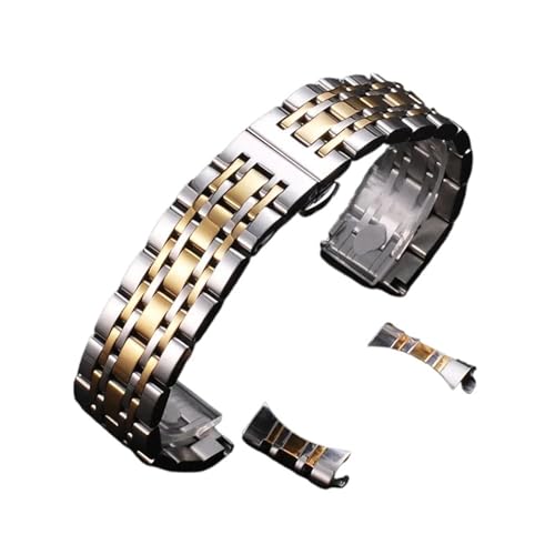 Bracelet de montre en acier inoxydable élégant avec boucle papillon haut de gamme