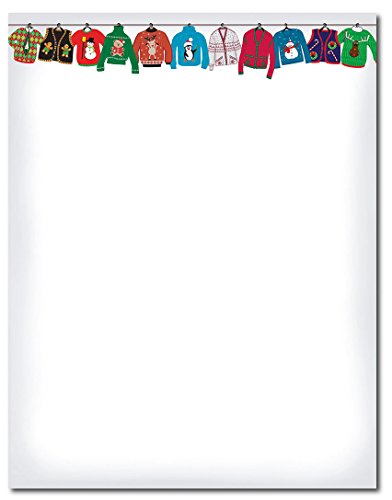 Papiers vacances pull en-tête bloc de 80 fils format 27,9 x 21,6 cm pour correspondance