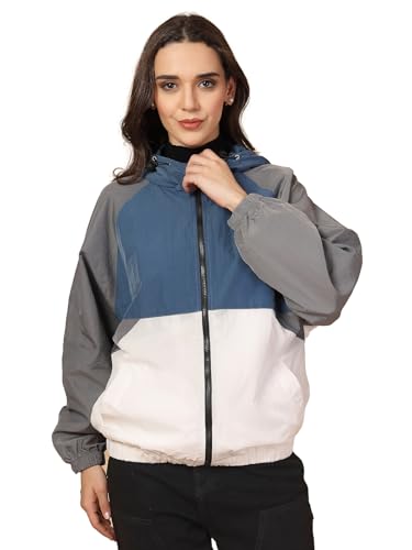 Image of CHKOKKO Sunscreen Jacket for Women Hooded Zipper Sports Jacket | UV Protection | Sun Protective | Lightweight Water Resistant | Riding Biker | Outdoor Travel Gym Running