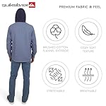 Quiksilver Men's Regular Fit Cozy Soft Button Down Hooded Flannel Shirt (S-XL) - Image 3