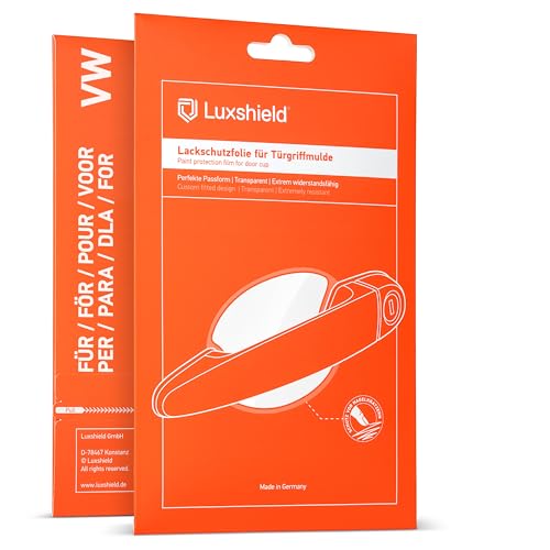 Luxshield Film de Protection pour Poignée de Porte Voiture pour VW ID.3 E11 I 2020-2026 - Anti-rayures, Protecteurs peinture - Transparent Brillant Autocollant