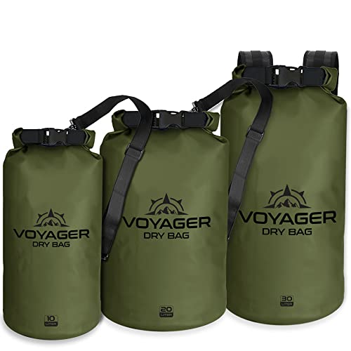 EcoGear FX Bolsa Seca Impermeable de Alta Resistencia Serie Voyager – Bolsa de Compresión con Roll Top – Para Kayak, Rafting, Navegación, Senderismo, Pesca y Camping miniatura 2