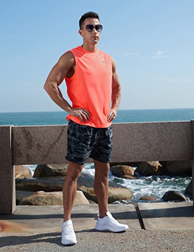 Image of EZRUN Men's Workout Sleeveless Shirts Quick Dry Muscle Swim Shirt Gym Fitness Running Beach Tank Tops