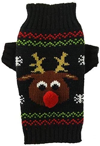 PETCARE Pet Dog Sweater Pet Clothes Puppy Cat Winter Warm Clothes Turtleneck Christmas Reindeer Knitting Pattern Knitwear Costume - Image 4