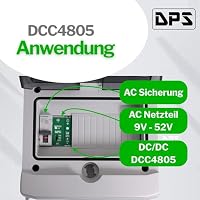 DPS - DC DC Wandler 12Vout 1A 48Vin Hutschiene Din Rail Ultradünn 8.8mm Buck Step Down (DCC4812) – Ansicht 6