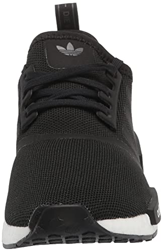 adidas Originals unisex child Nmd_r1 Skate Shoe, Black/Black/White, 5.5 Toddler US2