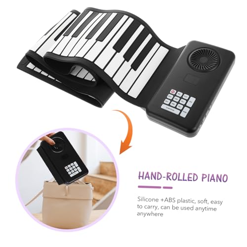 TOYANDONA 88 Rouleaux Clavier De Piano Roulé À La Main À 88 Touches Piano Enroulable Pliable Piano Roulé À La Main Piano Portable Piano Électronique Enroulable Piano Électronique Portable - Les Beatles, Paul McCartney, John Lennon, RIngo Starr, George Harrison TOYANDONA 88 Rouleaux Clavier De Piano Roulé À La Main À 88 Touches Piano Enroulable Pliable Piano Roulé À La Main Piano Portable Piano Électronique Enroulable Piano Électronique Portable – Image 8
