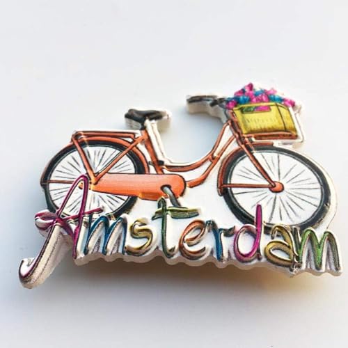 Imán decorativo triangular de bicicleta 3D Hengkaising miniatura 6