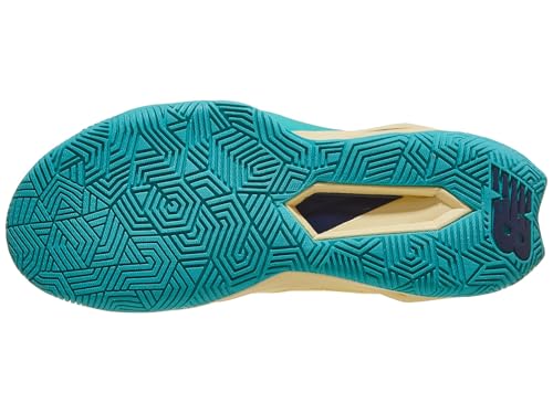 New Balance New Balance Women's FuelCell Delray V2 Tennis Shoe, Parchment/Nb Navy, 8 M