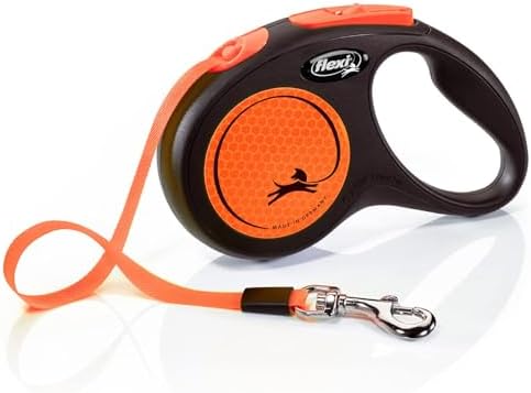 Guinzaglio Flexi Xtreme - Nero/Arancione, 5 Metri, Per Cani Fino A 65kg - Foto 3